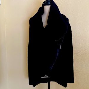 Elie Tahari wool zippered cardigan Black